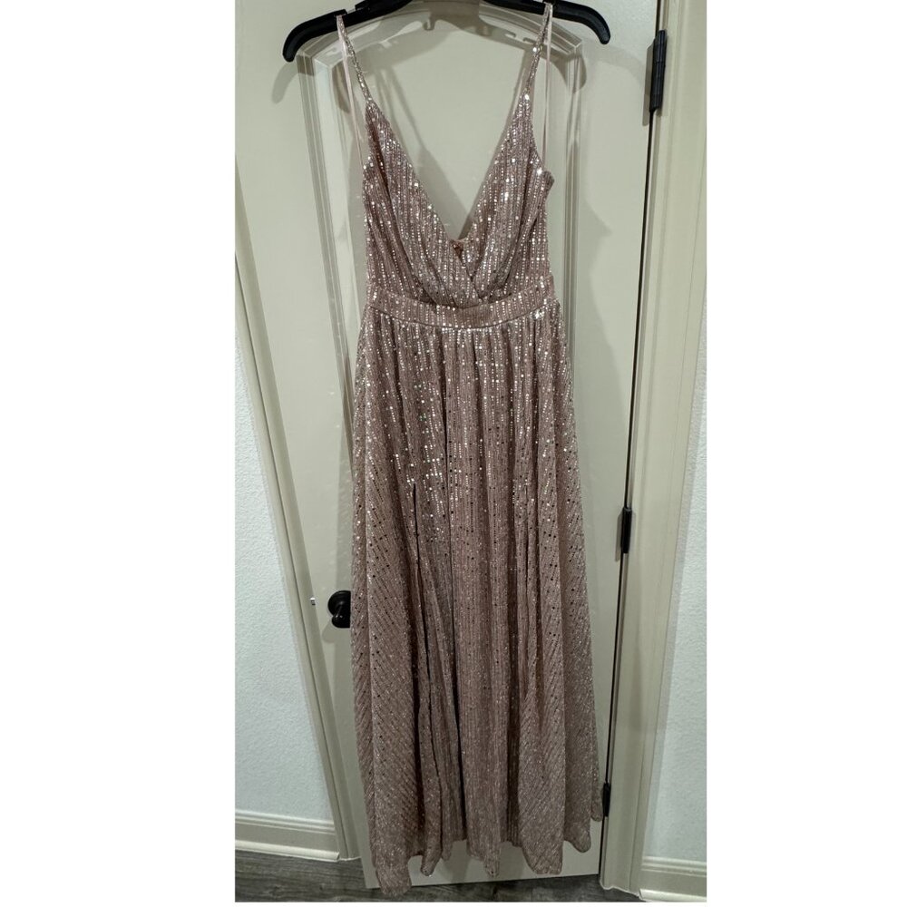 Windsor A-Line Sequin Maxi Dress